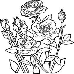 Dessin à colorier: Bouquet de fleurs (Nature) #160730 - Coloriages à Imprimer Gratuits