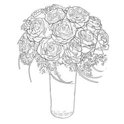 Dessin à colorier: Bouquet de fleurs (Nature) #160732 - Coloriages à Imprimer Gratuits