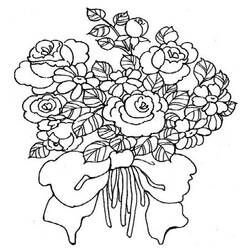 Dessin à colorier: Bouquet de fleurs (Nature) #160800 - Coloriages à Imprimer Gratuits