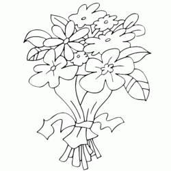 Dessin à colorier: Bouquet de fleurs (Nature) #160807 - Coloriages à Imprimer Gratuits