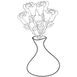 Dessin à colorier: Bouquet de fleurs (Nature) #160846 - Coloriages à Imprimer Gratuits
