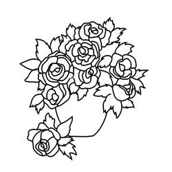 Dessin à colorier: Bouquet de fleurs (Nature) #160859 - Coloriages à Imprimer Gratuits