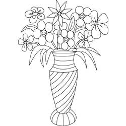 Dessin à colorier: Bouquet de fleurs (Nature) #160864 - Coloriages à Imprimer Gratuits