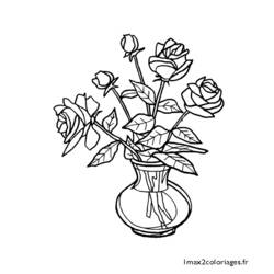 Dessin à colorier: Bouquet de fleurs (Nature) #160874 - Coloriages à Imprimer Gratuits