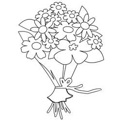Dessin à colorier: Bouquet de fleurs (Nature) #160980 - Coloriages à Imprimer Gratuits
