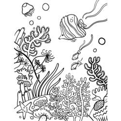 Dessin à colorier: Corail (Nature) #162940 - Coloriages à Imprimer Gratuits