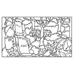 Dessin à colorier: Forêt (Nature) #157014 - Coloriages à Imprimer Gratuits