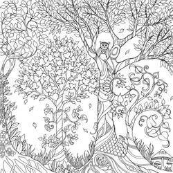 Dessin à colorier: Forêt (Nature) #157073 - Coloriages à Imprimer Gratuits