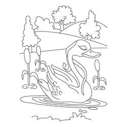 Dessin à colorier: Lac (Nature) #166076 - Coloriages à Imprimer Gratuits