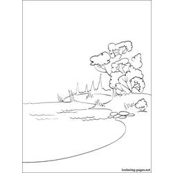 Dessin à colorier: Lac (Nature) #166078 - Coloriages à Imprimer Gratuits