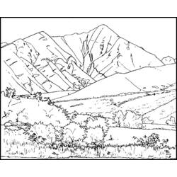Dessin à colorier: Montagne (Nature) #156475 - Coloriages à Imprimer Gratuits