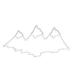 Dessin à colorier: Montagne (Nature) #156484 - Coloriages à Imprimer Gratuits