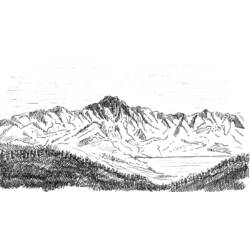 Dessin à colorier: Montagne (Nature) #156548 - Coloriages à Imprimer Gratuits