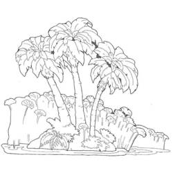 Dessin à colorier: Palmier (Nature) #161126 - Coloriages à Imprimer Gratuits