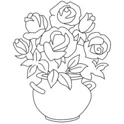 Dessin à colorier: Roses (Nature) #161887 - Coloriages à Imprimer Gratuits
