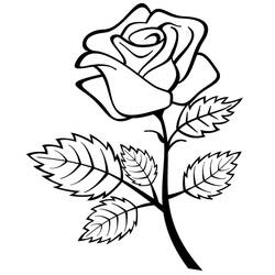 Dessin à colorier: Roses (Nature) #161909 - Coloriages à Imprimer Gratuits