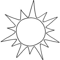 Dessin à colorier: Soleil (Nature) #157904 - Coloriages à Imprimer Gratuits