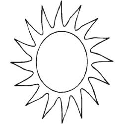 Dessin à colorier: Soleil (Nature) #157918 - Coloriages à Imprimer Gratuits