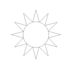 Dessin à colorier: Soleil (Nature) #157936 - Coloriages à Imprimer Gratuits