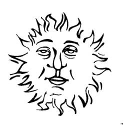 Dessin à colorier: Soleil (Nature) #157952 - Coloriages à Imprimer Gratuits