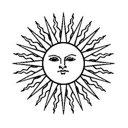 Dessin à colorier: Soleil (Nature) #157958 - Coloriages à Imprimer Gratuits