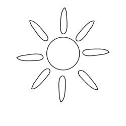 Dessin à colorier: Soleil (Nature) #157985 - Coloriages à Imprimer Gratuits