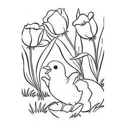 Dessin à colorier: Tulipe (Nature) #161650 - Coloriages à Imprimer Gratuits