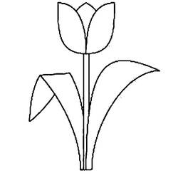 Dessin à colorier: Tulipe (Nature) #161668 - Coloriages à Imprimer Gratuits