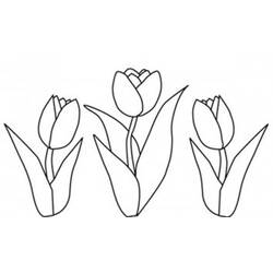 Dessin à colorier: Tulipe (Nature) #161684 - Coloriages à Imprimer Gratuits