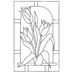 Dessin à colorier: Tulipe (Nature) #161685 - Coloriages à Imprimer Gratuits
