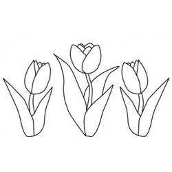 Dessin à colorier: Tulipe (Nature) #161755 - Coloriages à Imprimer Gratuits