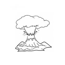 Dessin à colorier: Volcan (Nature) #166569 - Coloriages à Imprimer Gratuits