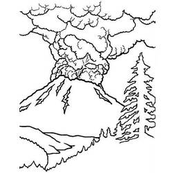 Dessin à colorier: Volcan (Nature) #166570 - Coloriages à Imprimer Gratuits