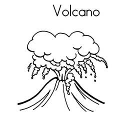 Dessin à colorier: Volcan (Nature) #166572 - Coloriages à Imprimer Gratuits