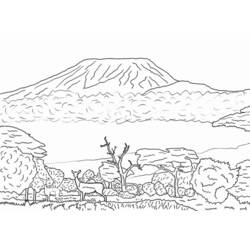 Dessin à colorier: Volcan (Nature) #166623 - Coloriages à Imprimer Gratuits