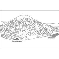 Dessin à colorier: Volcan (Nature) #166628 - Coloriages à Imprimer Gratuits