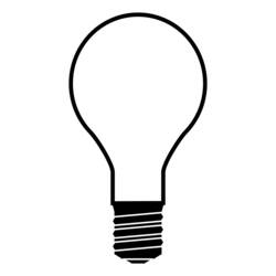 Dessin à colorier: Ampoule électrique (Objets) #119362 - Coloriages à Imprimer Gratuits