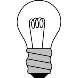 Dessin à colorier: Ampoule électrique (Objets) #119376 - Coloriages à Imprimer Gratuits