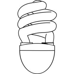 Dessin à colorier: Ampoule électrique (Objets) #119518 - Coloriages à Imprimer Gratuits