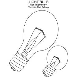 Dessin à colorier: Ampoule électrique (Objets) #119526 - Coloriages à Imprimer Gratuits