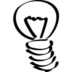 Dessin à colorier: Ampoule électrique (Objets) #119541 - Coloriages à Imprimer Gratuits