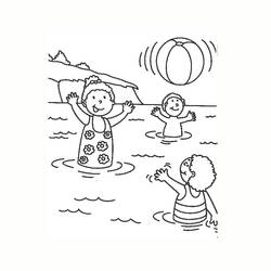 Dessin à colorier: Ballon de plage (Objets) #168920 - Coloriages à Imprimer Gratuits