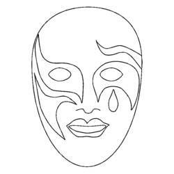 Dessin à colorier: Masque (Objets) #120528 - Coloriages à Imprimer Gratuits