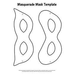 Dessin à colorier: Masque (Objets) #120869 - Coloriages à Imprimer Gratuits