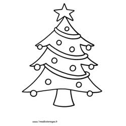 Dessin à colorier: Sapin de Noël (Objets) #167436 - Coloriages à Imprimer Gratuits