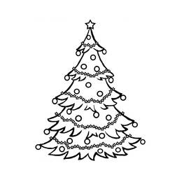 Dessin à colorier: Sapin de Noël (Objets) #167439 - Coloriages à Imprimer Gratuits