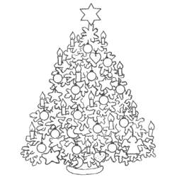 Dessin à colorier: Sapin de Noël (Objets) #167456 - Coloriages à Imprimer Gratuits
