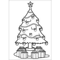 Dessin à colorier: Sapin de Noël (Objets) #167464 - Coloriages à Imprimer Gratuits