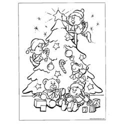 Dessin à colorier: Sapin de Noël (Objets) #167476 - Coloriages à Imprimer Gratuits