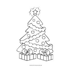 Dessin à colorier: Sapin de Noël (Objets) #167481 - Coloriages à Imprimer Gratuits